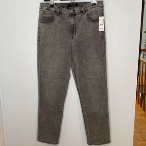 J Brand Women Gray Ruby High-Rise Slim Cigarette Denim Jean Size 30